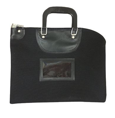 11X6 Inch Canvas Zipper Bank Bags