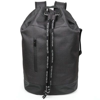 OEM ODM 210D Nylon Stylish Waterproof Laptop Backpack For College Waterproof Drawstring Closure Backpacks Bags With Top Cotton Rope Closed