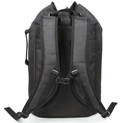 OEM ODM 210D Nylon Stylish Waterproof Laptop Backpack For College Waterproof Drawstring Closure Backpacks Bags With Top Cotton Rope Closed