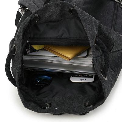 CE Travel Draw String Small Waterproof Backpack Bag 210D Nylon Canvas Travel Draw String Waterproof Backpacking Backpack Bags With Shoulder Strap
