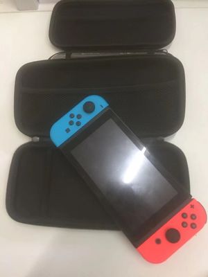 Velvet Lining Metal Zipper Pulls EVA Travel Case For Switch Lite