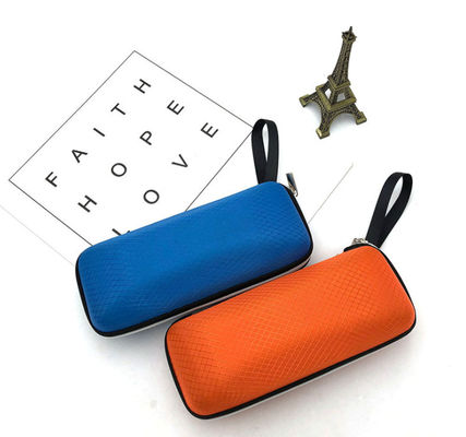 Zipper PU Velvet EVA Hard Shell Carrying Case For Glasses Storage