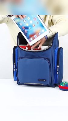 Shockproof School Waterproof Backpack Bag 600D Polyester Nylon Pu Leather