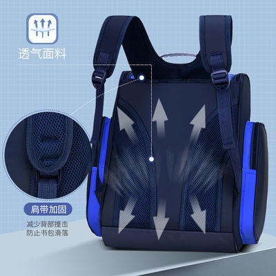 Shockproof School Waterproof Backpack Bag 600D Polyester Nylon Pu Leather