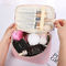 ODM PU Leather Cosmetic Travel Bag with Multispandex Lining