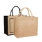 Lamination Burlap Jute Shopping Grocery Tote Bags PE Coating Reusable